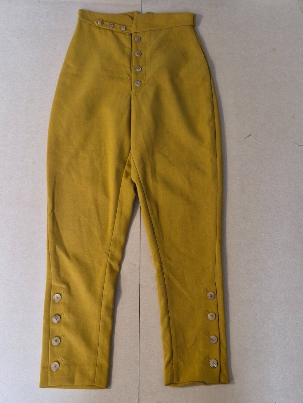 Tia Cibani  Womens  High Rise Pants size 2 Button Fly Tapered Ankle Designer